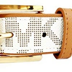 Michael Kors Tan/White Belt